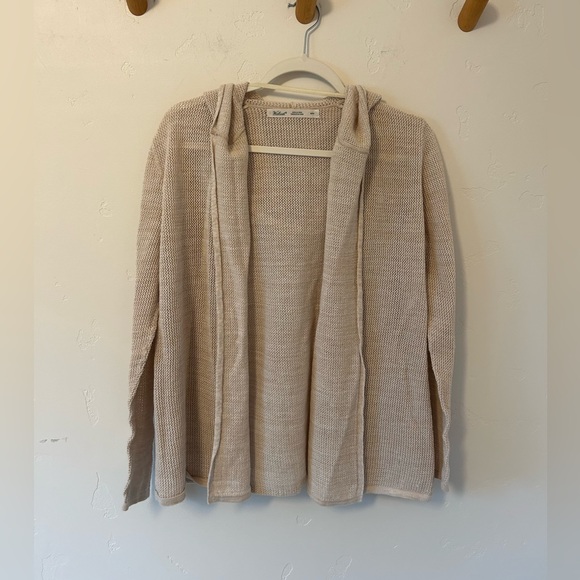 Woolrich Women's Cream Open Front Cardigan Beige Sz Med - Picture 2 of 7